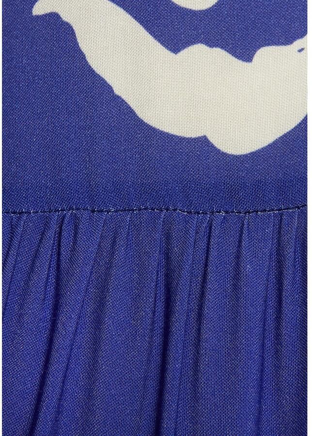 Lascana Gedessineerde jurk met ruches