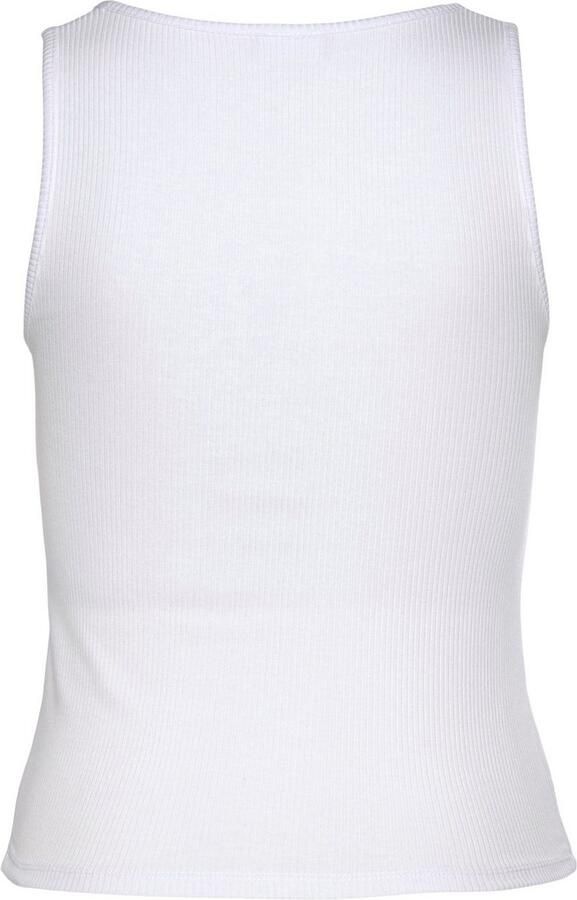 Lascana Geribde tanktop met klein v-hals figuurvormend dametop basic - Foto 8