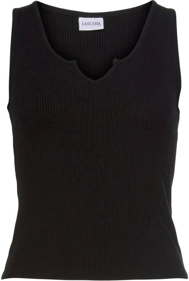 Lascana Geribde tanktop met klein v-hals figuurvormend dametop basic - Foto 6