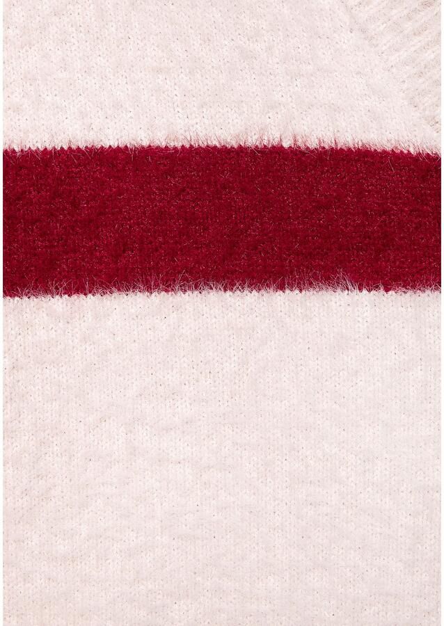 Lascana Gestreepte trui AMIRA van knuffelzacht breiwerk v-hals streeplook modieus - Foto 3