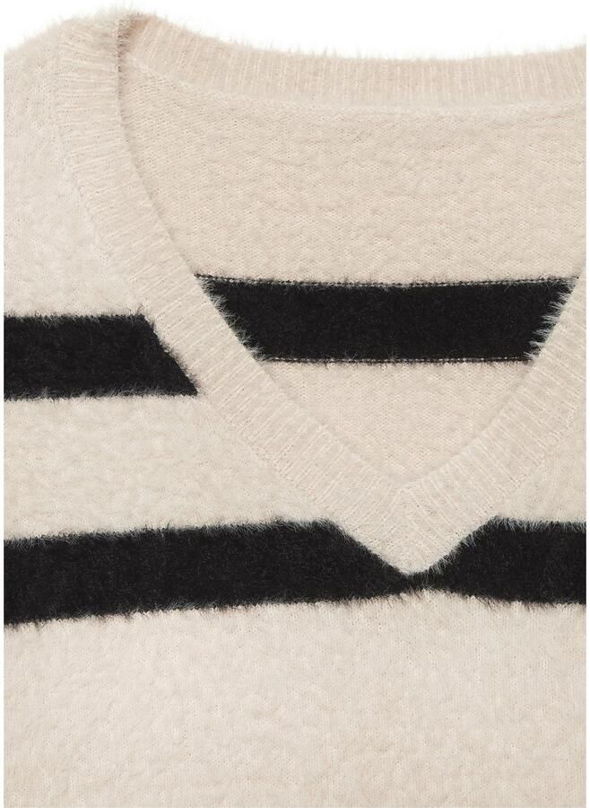 Lascana Gestreepte trui AMIRA van knuffelzacht breiwerk v-hals streeplook modieus - Foto 2