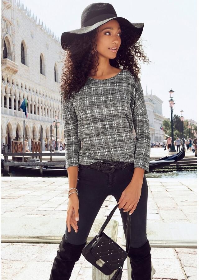 Lascana Gevlochten riem Heupriem Leren riem eenvoudig te verstellen riem broekriem jeansriem