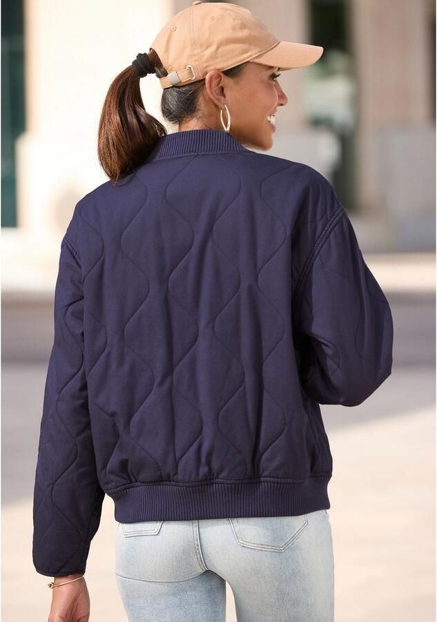 Lascana Gewatteerde jas in modieuze look met zakken bomber-design - Foto 4