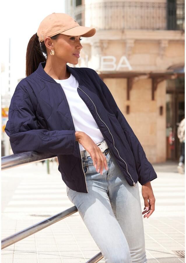 Lascana Gewatteerde jas in modieuze look met zakken bomber-design - Foto 3