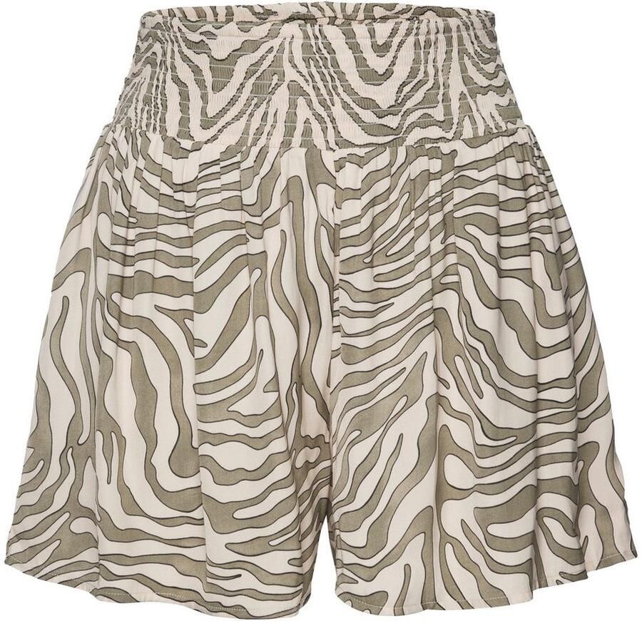 Lascana Geweven short met animalprint van zachte satijnkwaliteit elegante korte broek - Foto 7
