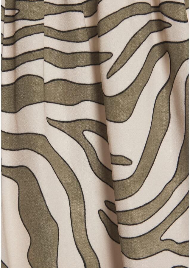 Lascana Geweven short met animalprint van zachte satijnkwaliteit elegante korte broek - Foto 4