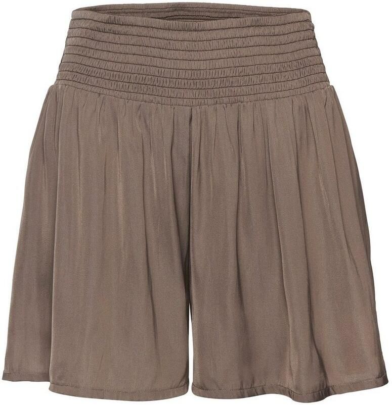 Lascana Geweven short uit zachte satijnkwaliteit korte broek zomerbroek modieus en elegant