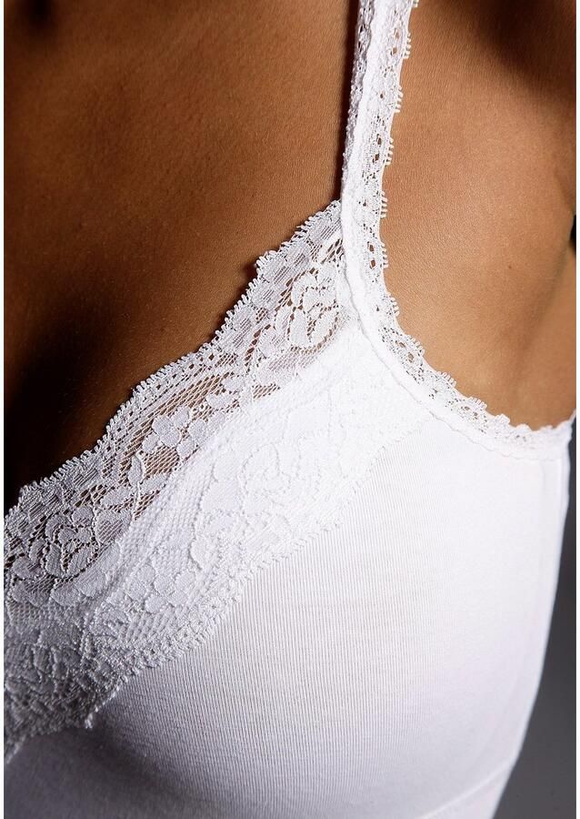 Lascana Hemd met figuurvormend effect spaghettiband-top