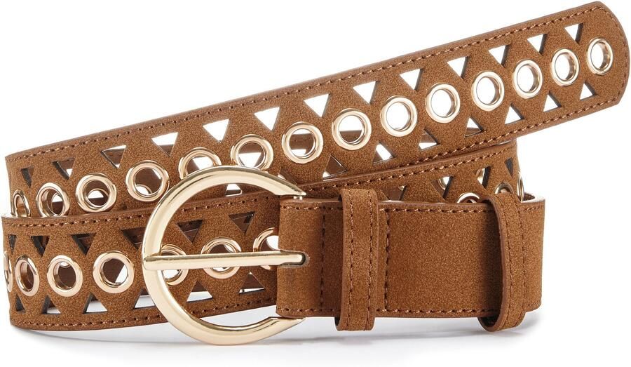 Lascana Heupriem Broekriem met kleine cut-outs riem jeansriem - Foto 2