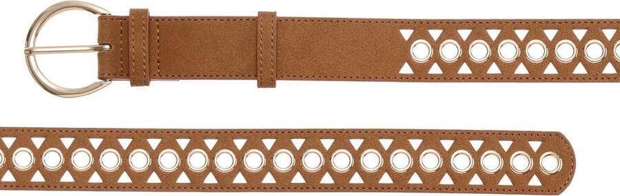 Lascana Heupriem Broekriem met kleine cut-outs riem jeansriem