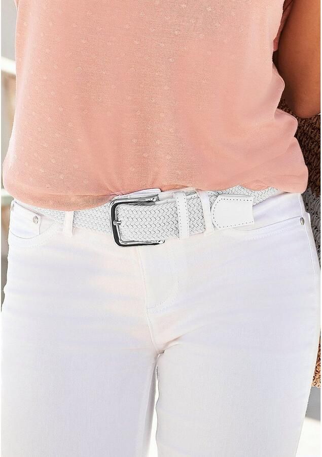 Lascana Heupriem Gevlochten riem elastische riem shaping-effect broekriem jeansriem vegan - Foto 4