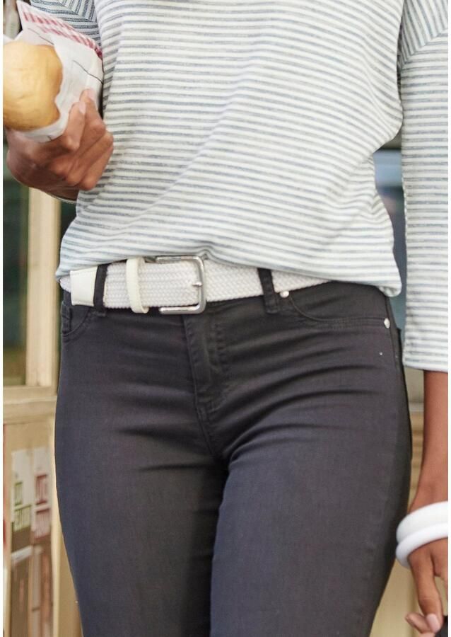 Lascana Heupriem Gevlochten riem elastische riem shaping-effect broekriem jeansriem vegan