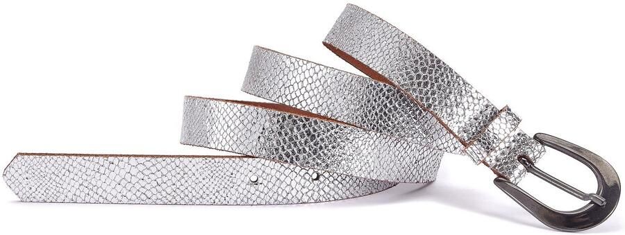 Lascana Heupriem Leren riem smalle riem in metallic-slang-look voor broeken jeans & jurken - Foto 4
