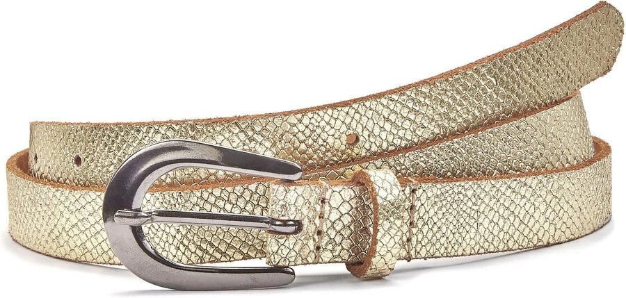 Lascana Heupriem Leren riem smalle riem in metallic-slang-look voor broeken jeans & jurken - Foto 4