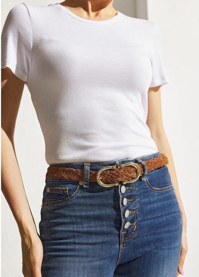 Lascana Heupriem Leren riem Vlechtriem riem van leer voor jeans & jurken broekriem