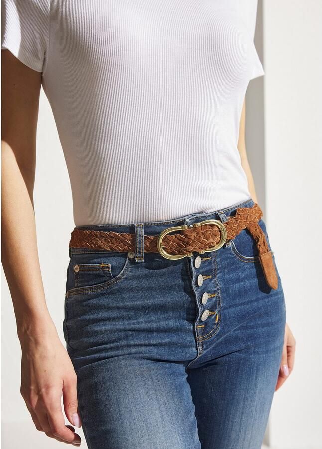 Lascana Heupriem Leren riem Vlechtriem riem van leer voor jeans & jurken broekriem - Foto 2