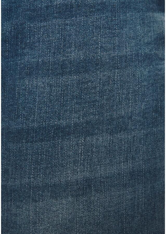 Lascana High-waist jeans met zichtbare knoopsluiting en stretchpercentage skinny high waist