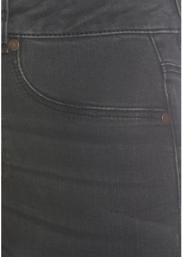 Lascana High-waist jeans met zichtbare knoopsluiting en stretchpercentage skinny high waist - Foto 5