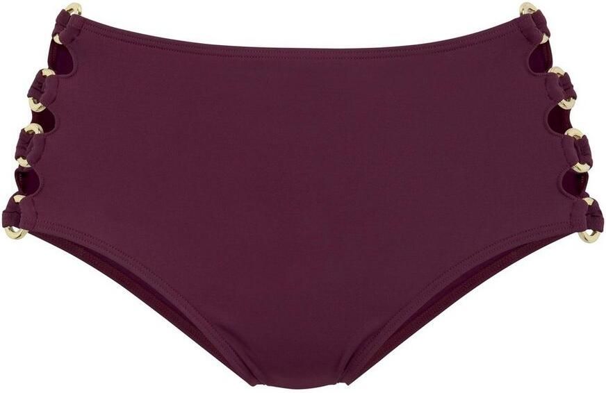 Lascana Highwaist-bikinibroekje Italy Goudkleurige sierringen - Foto 5