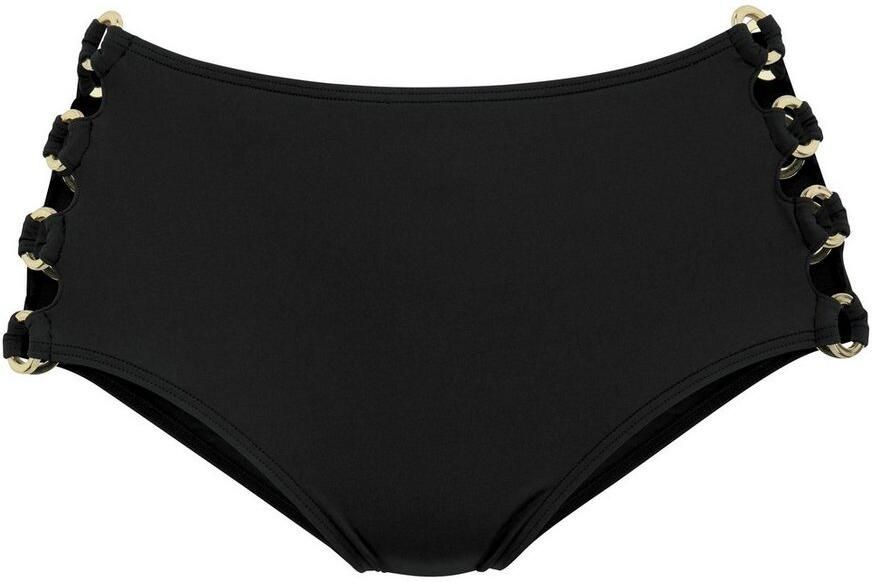 Lascana Highwaist-bikinibroekje Italy Goudkleurige sierringen - Foto 3