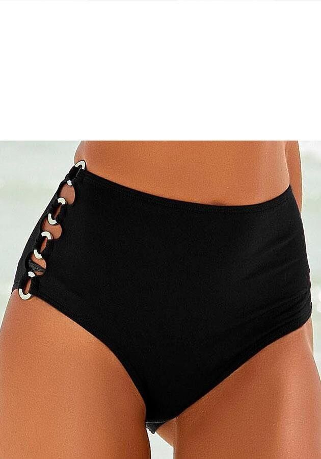 Lascana Highwaist-bikinibroekje Italy Goudkleurige sierringen - Foto 2