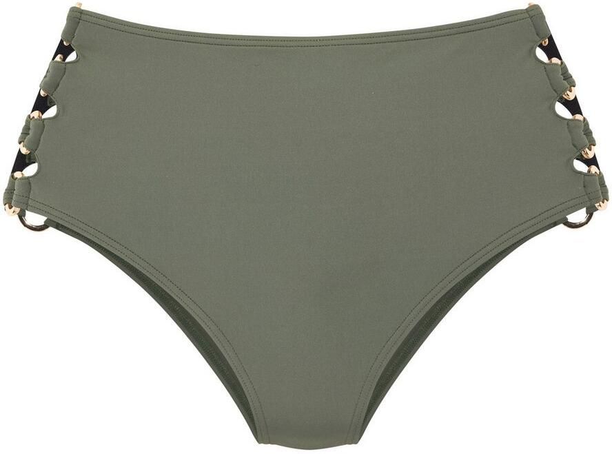 Lascana Highwaist-bikinibroekje Italy Goudkleurige sierringen - Foto 4