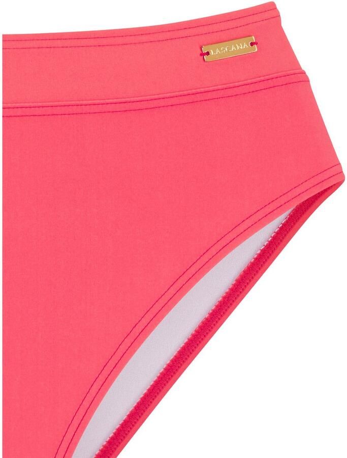 Lascana Highwaist-bikinibroekje Lolo met aangehechte boord