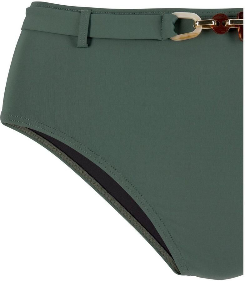Lascana Highwaist-bikinibroekje Yves met nobele siersaccessoires