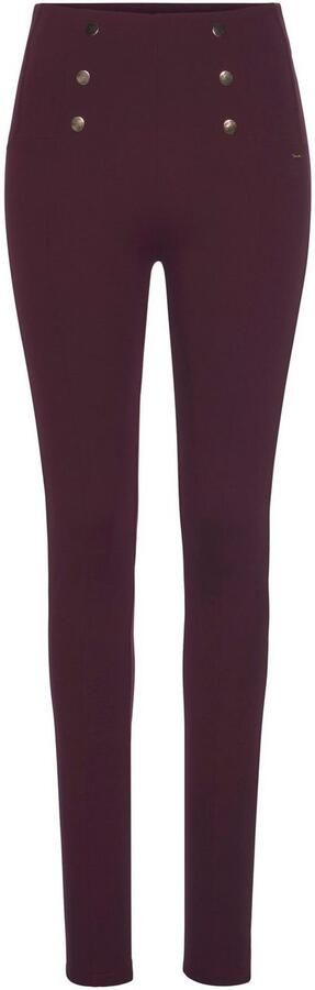 Lascana Highwaist legging met decoratieve knopen - Foto 5