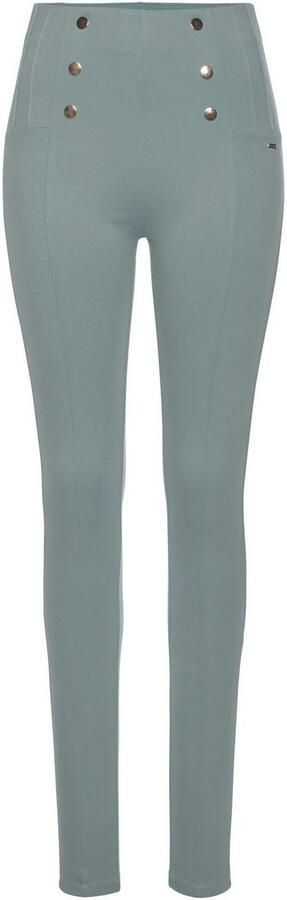 Lascana Highwaist legging met decoratieve knopen - Foto 6