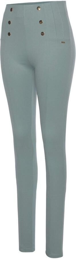 Lascana Highwaist legging met decoratieve knopen - Foto 7