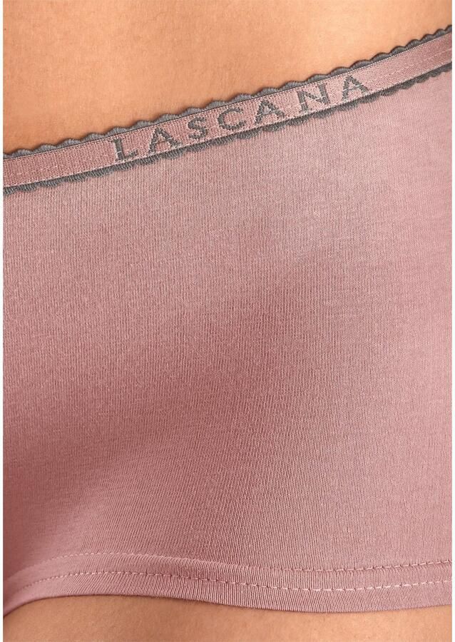 Lascana Hipster elastische katoenkwaliteit (4 stuks Set van 4)