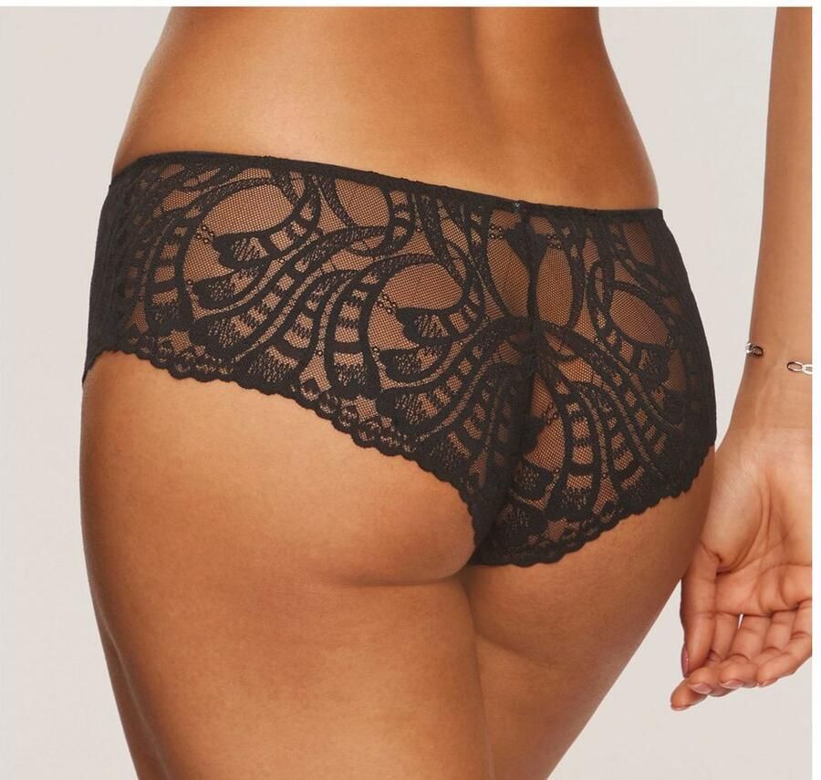 Lascana Hipster FLORA met fijne licht transparante kant en edel accessoire