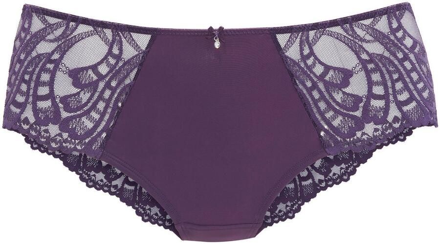 Lascana Hipster FLORA met fijne licht transparante kant en edel accessoire - Foto 2