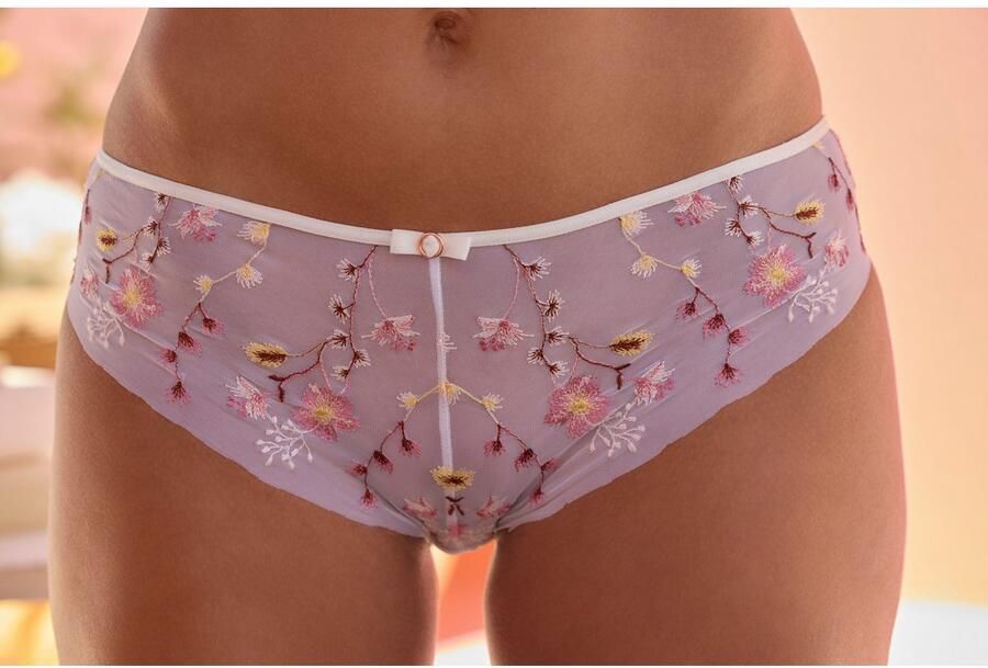 Lascana Hipster met mooi bloemborduursel in transparante look - Foto 4