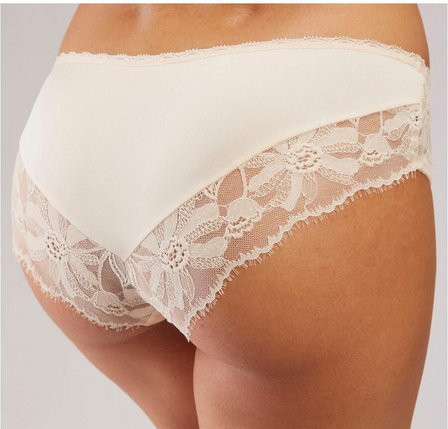 Lascana Hipster met zijdezachte glans en edele jacquardkant