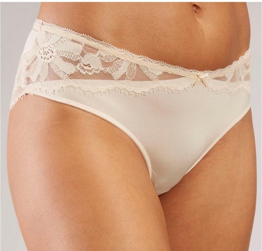 Lascana Hipster met zijdezachte glans en edele jacquardkant - Foto 2