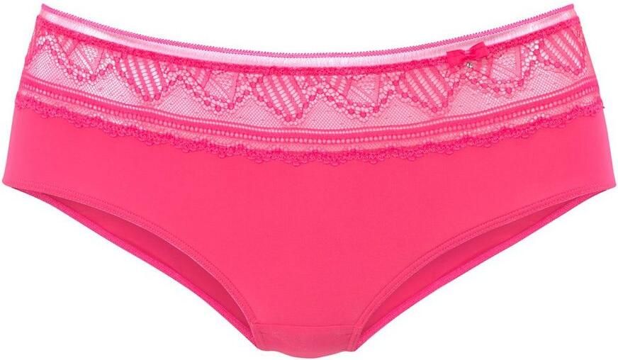 Lascana Hipster TIZIANA met kant gedeeltelijk van gerecycled polyamide - Foto 3