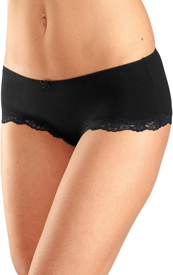 Lascana Hipster van elastische katoen met delicate kant (3 stuks) - Foto 3