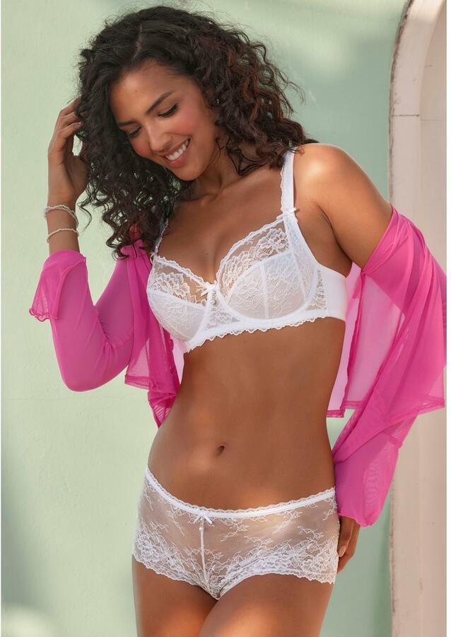 Lascana Beugel-bh met mooie kantentragers sexy lingerie