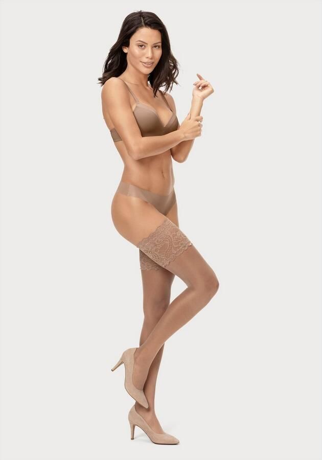 Lascana Hold-up kousen met kant - Foto 7
