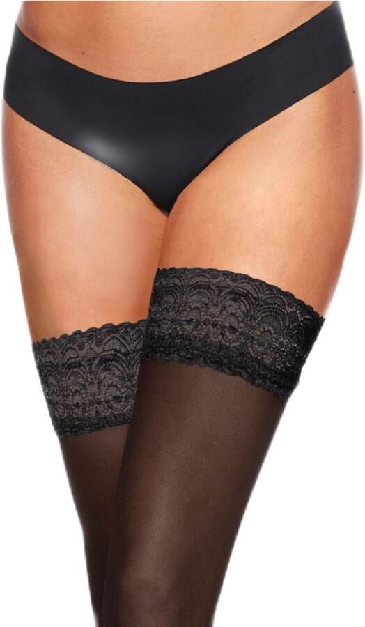 Lascana Hold-up kousen met kant met bloemdesign - Foto 2