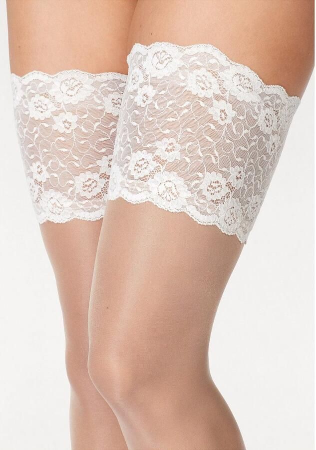 Lascana Hold-up kousen met kanten rand (1 paar) - Foto 3