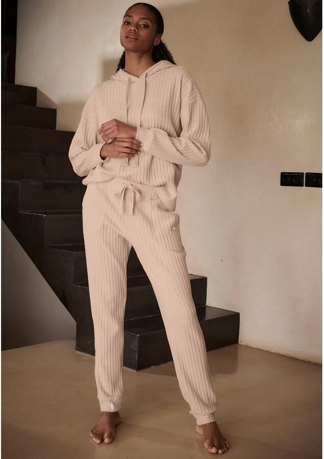 Lascana Homewearbroek -Loungebroek Lounge- brei broek met praktische zakken loungewear - Foto 2