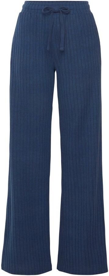 Lascana Homewearbroek -Loungebroek -lounge- brei broek met wijde pijpen en zijzakken loungewear (1-delig) - Foto 5