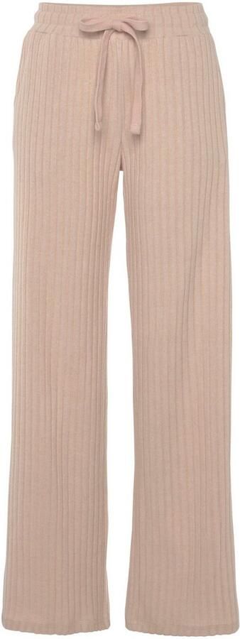 Lascana Homewearbroek -Loungebroek -lounge- brei broek met wijde pijpen en zijzakken loungewear (1-delig) - Foto 5