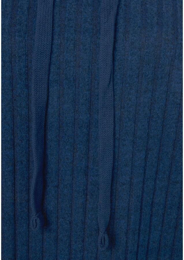 Lascana Hoodie Breipullover met capuchon en gemêleerd uiterlijk loungewear - Foto 2