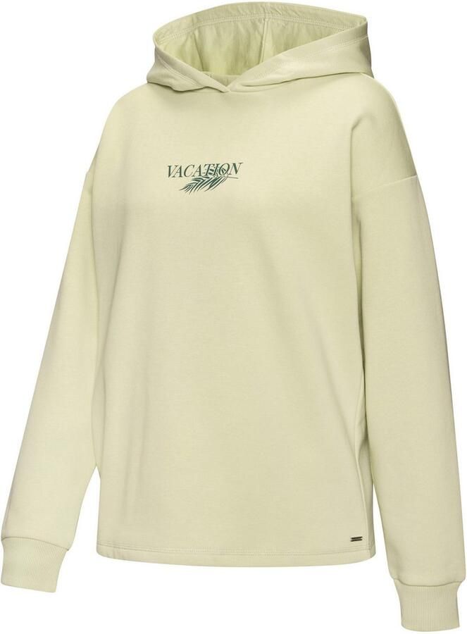 Lascana Hoodie -Capuchonsweatshirt Loungeshirt Capuchon sweatshirt loungetop met voorprint loungewear (1-delig) - Foto 3
