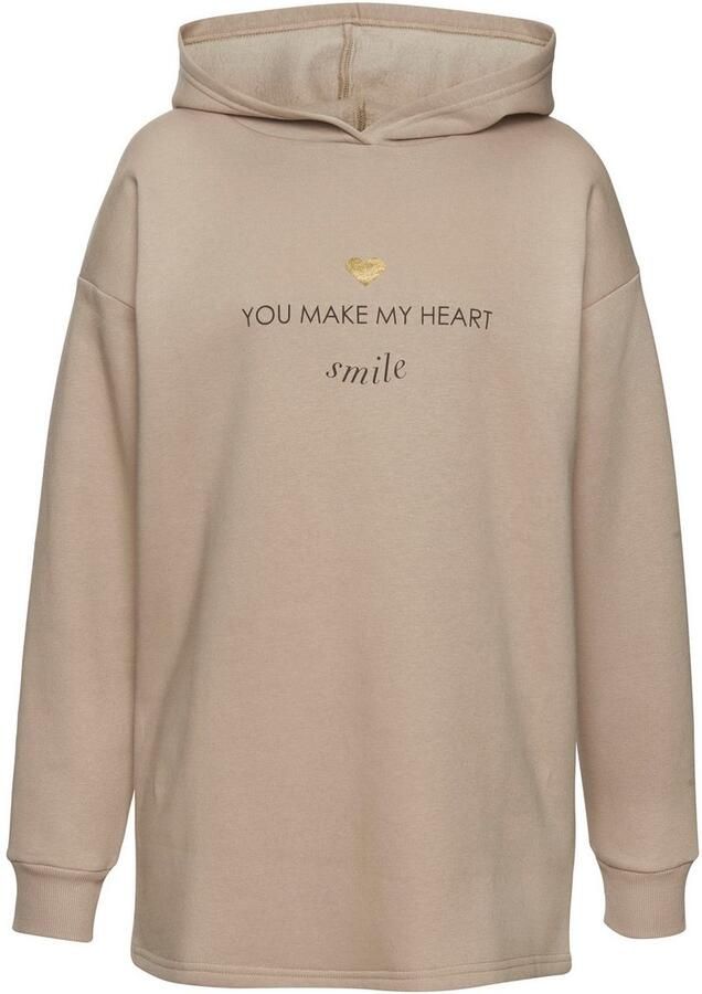 Lascana Hoodie Lounge- capuchontrui met print voor loungewear - Foto 8