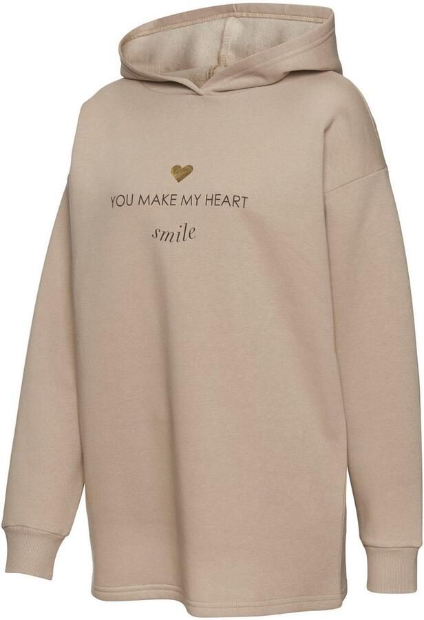 Lascana Hoodie Lounge- capuchontrui met print voor loungewear - Foto 5